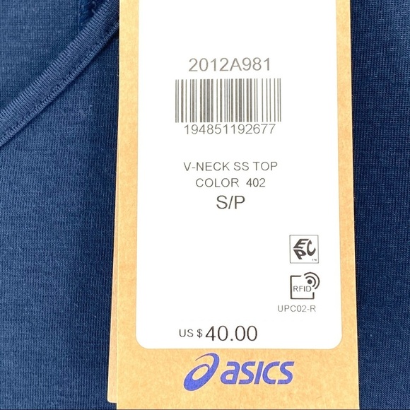 Asics Women's V-Neck Short Sleeve Running Top - S - Picture 7 of 7